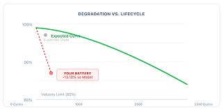 Battery Degradation Curve Comparison